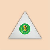 8-Inch White Triangle Canvas Board